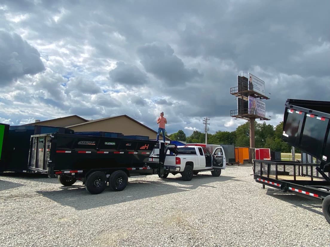 Jacob Mousseau on truck